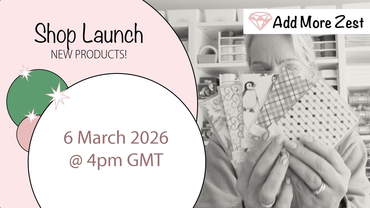 Add More Zest Shop Launch March 2026 | Diamond Paintings, Cover Paper, Trays, Washi Tape, & More
