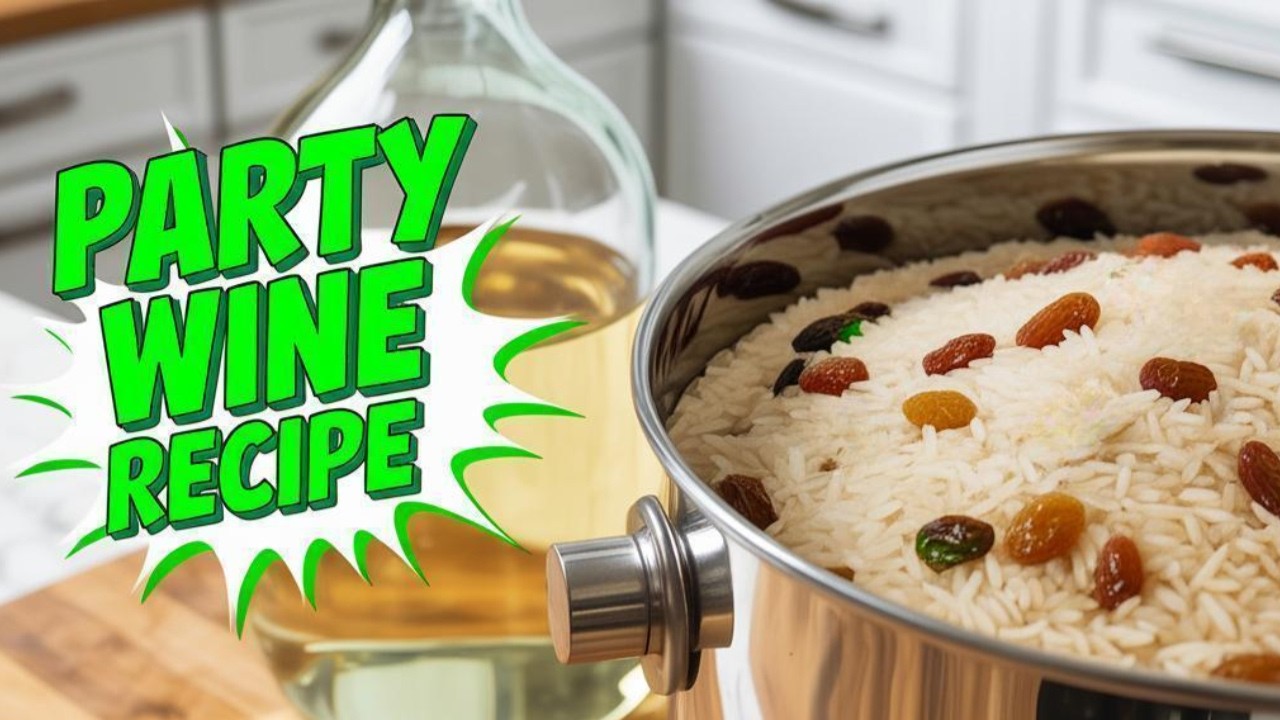 Rice and Raisin Wine at Home – Simple, Party Recipe