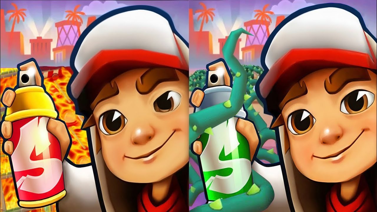 Subway surfers No floor Challenge: Floor is Lava 🆚 Plant invasion Comparison 