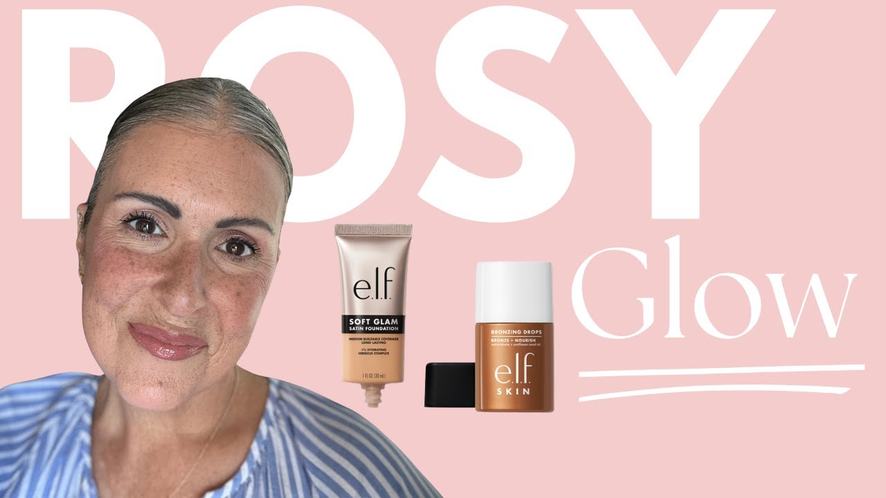 Get a Healthy, Lasting Glow: NEW ELF Soft Glam Foundation + Bronzing Drops for Mature Skin