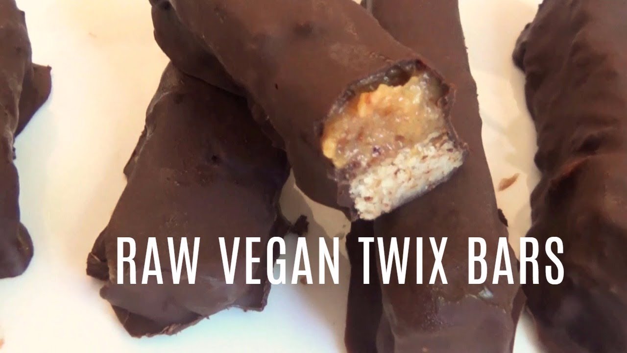 Raw Vegan Twix Bars - 8 Ingredients (GF, Oil-free opt, Paleo)