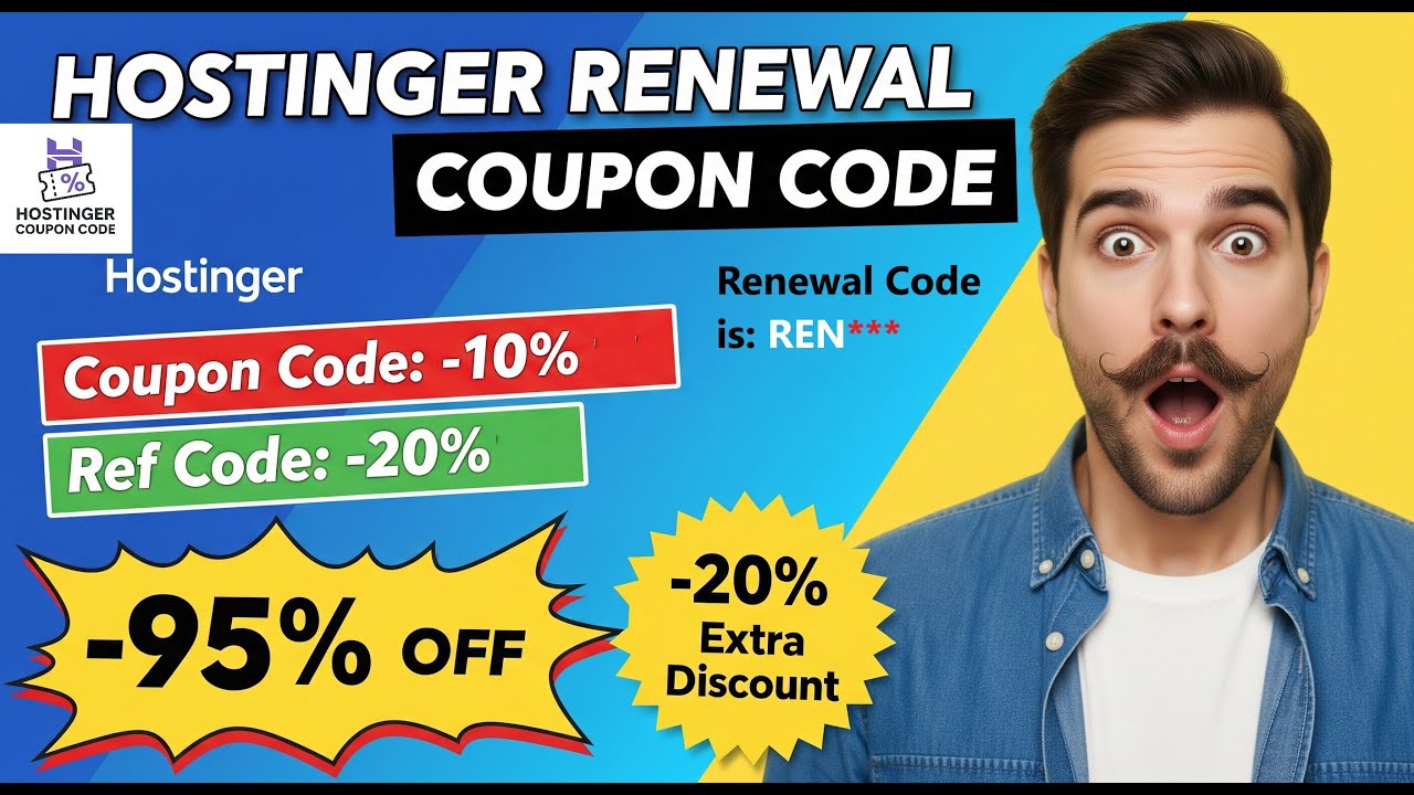 Hostinger Renewal Coupon Code. Hosting Renewal Coupon Code. Get 10% Extra Discount