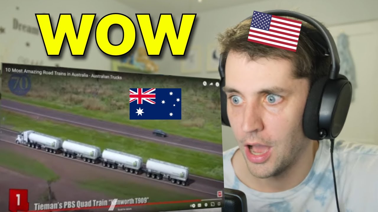 American reacts to Australia's 10 BIGGEST Road Trains