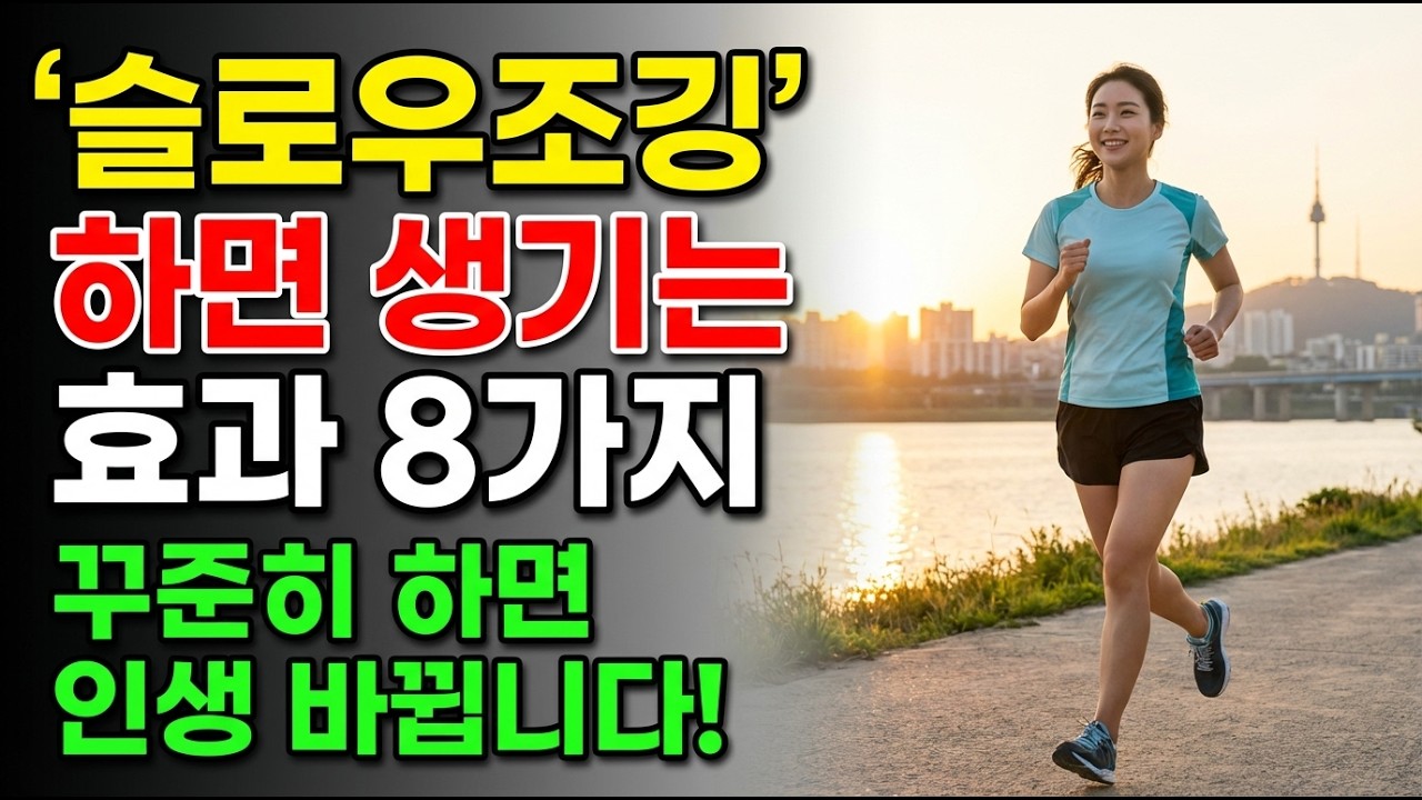 꾸준히 슬로우조깅 하면 생기는 효과 8가지