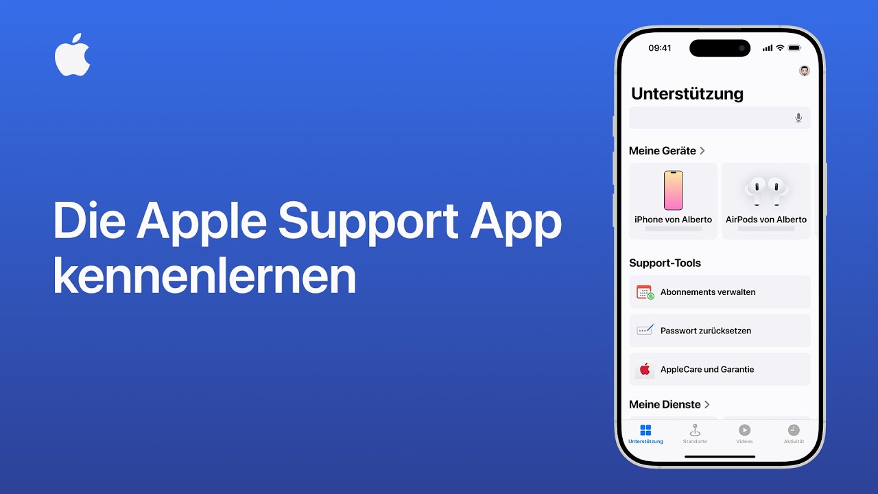 Die Apple Support App für iPhone, iPad und Apple Vision Pro kennenlernen | Apple Support