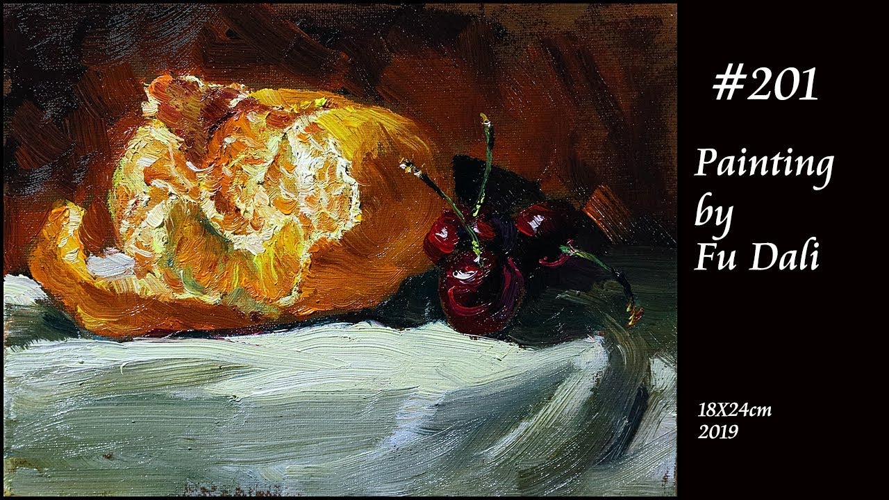 #201 Still life Oil Painting by Fu Dali