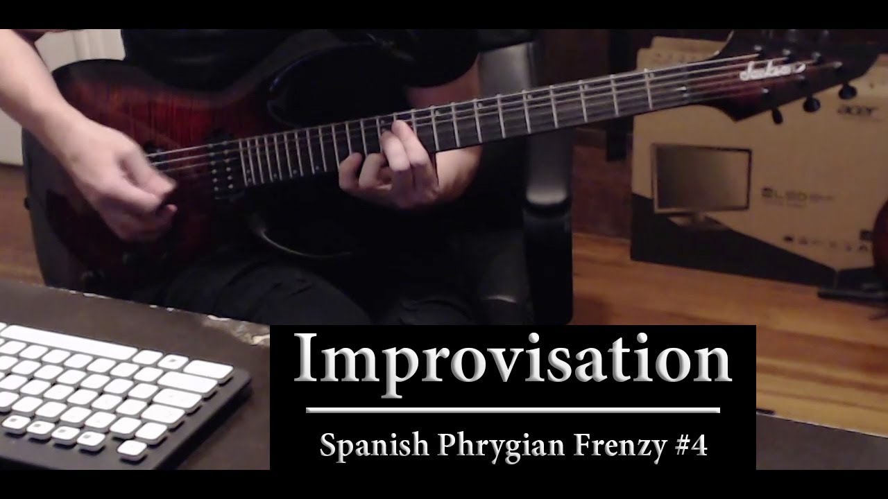Spanish Phrygian Frenzy #4 Dm warm-up improv, Fractal Audio FM3, Misha Mansoor guitar