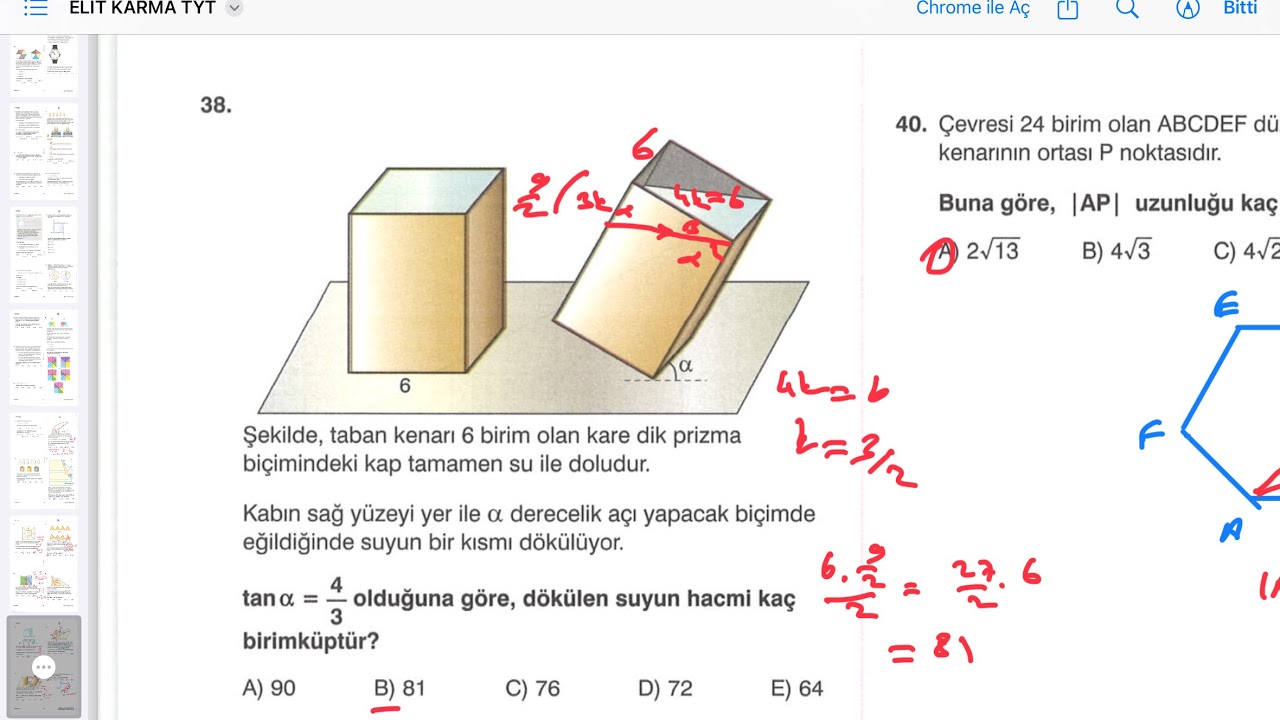 Elit karma 2 deneme geometri çözümleri