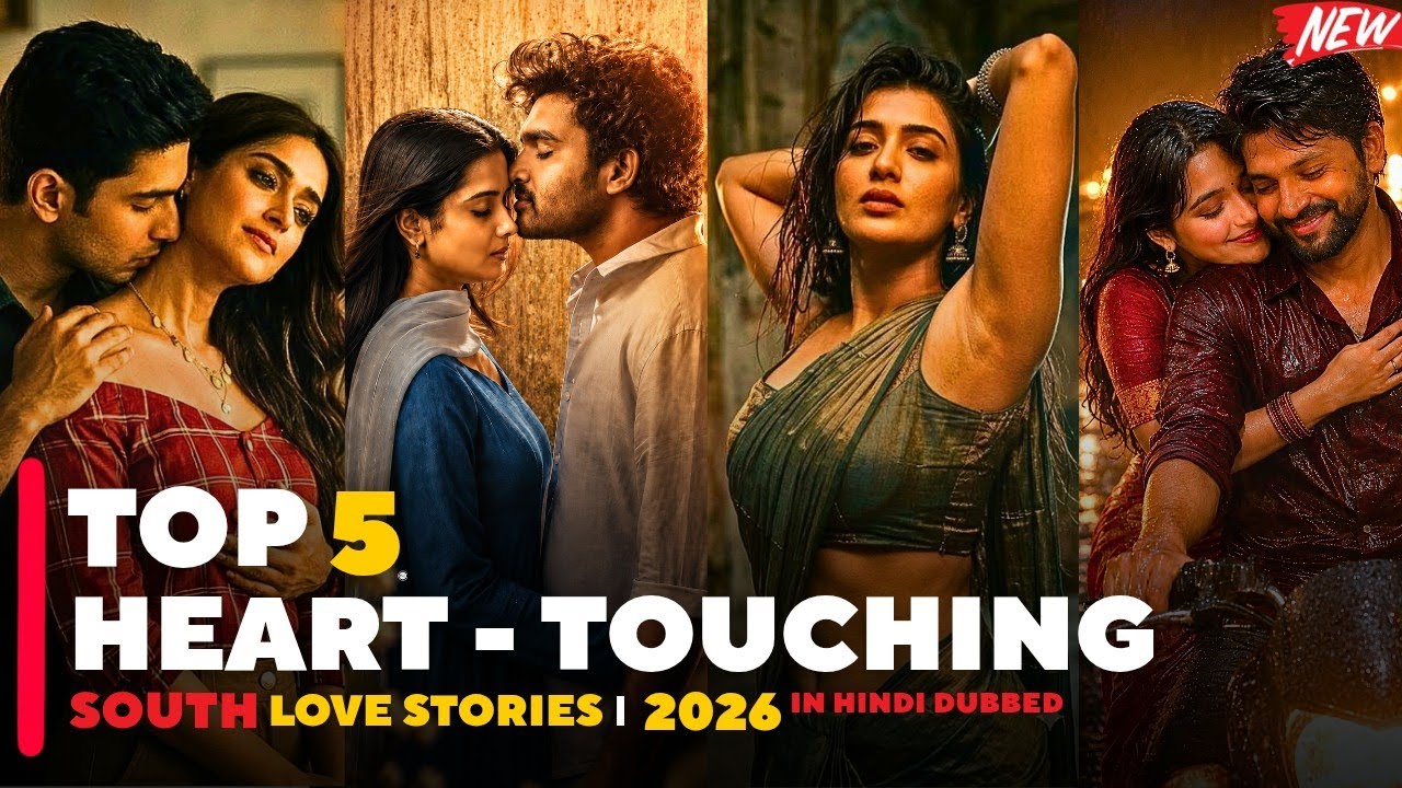 Top 5 South Indian Love Story Movies | New Hindi Dubbed Movies 2026