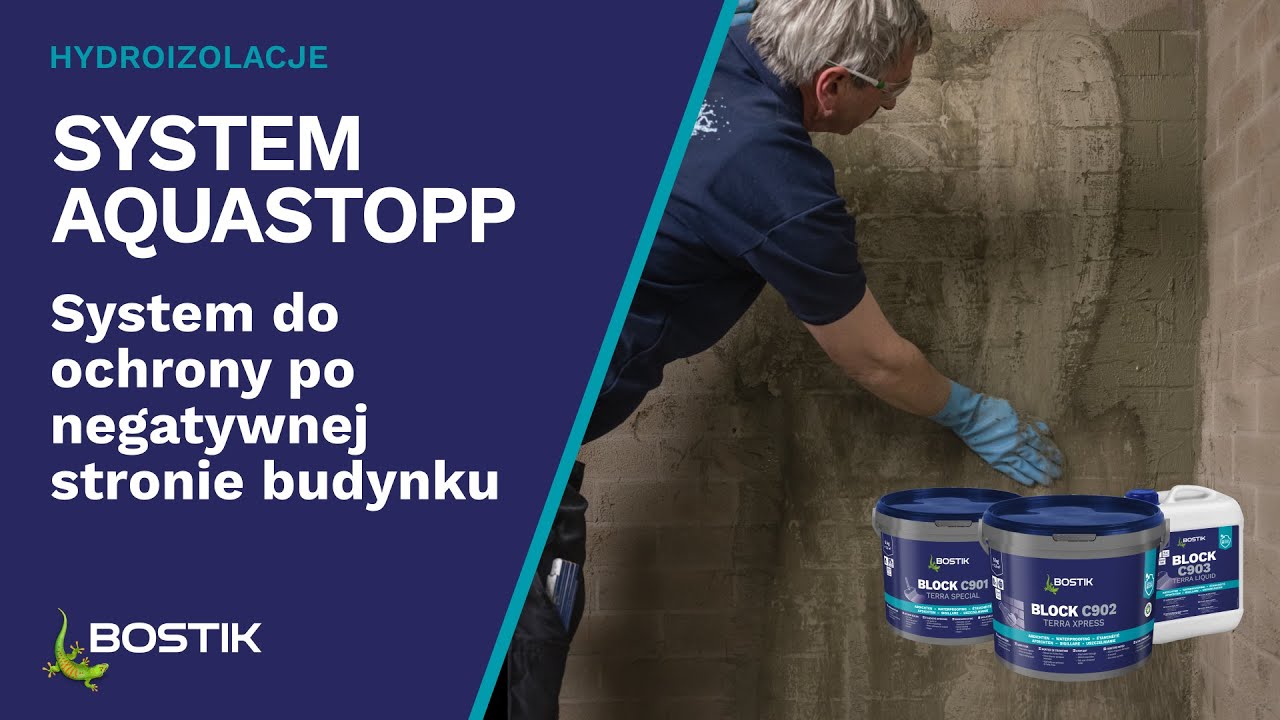 Skuteczna hydroizolacja piwnicy i ścian od wewnątrz z systemem Bostik AQUASTOPP!