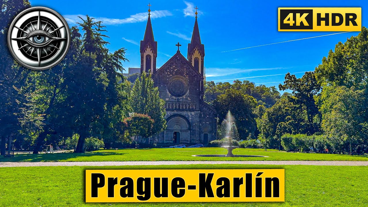 Prague Karlin District Walking Tour | Hidden Side of the City 🇨🇿 4K HDR