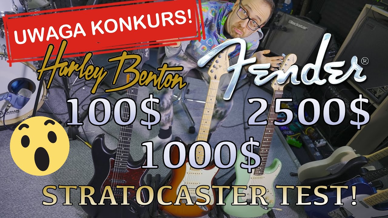 Stratocaster za 400zł? 4000zł czy 10000zł? Czy usłyszysz różnicę? Blind Test + KONKURS!!!