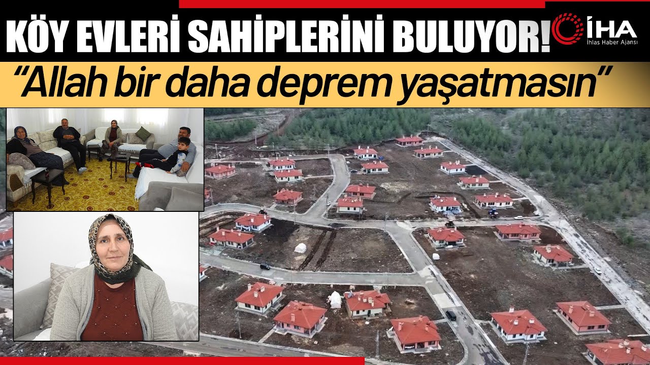 Gaziantep'te Köy Evlerine Yerleşen Depremzedelerden Devlete Teşekkür