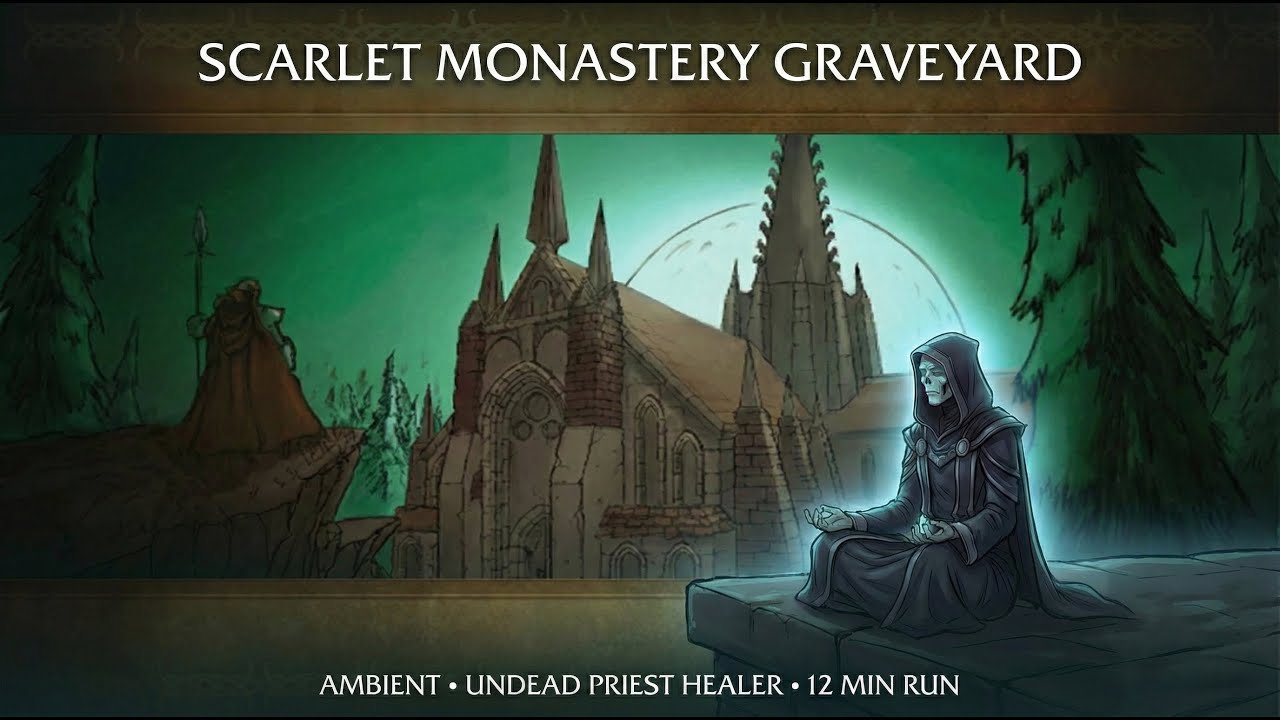 Relaxing Dungeon Run: Scarlet Monastery Graveyard | Priest Healer