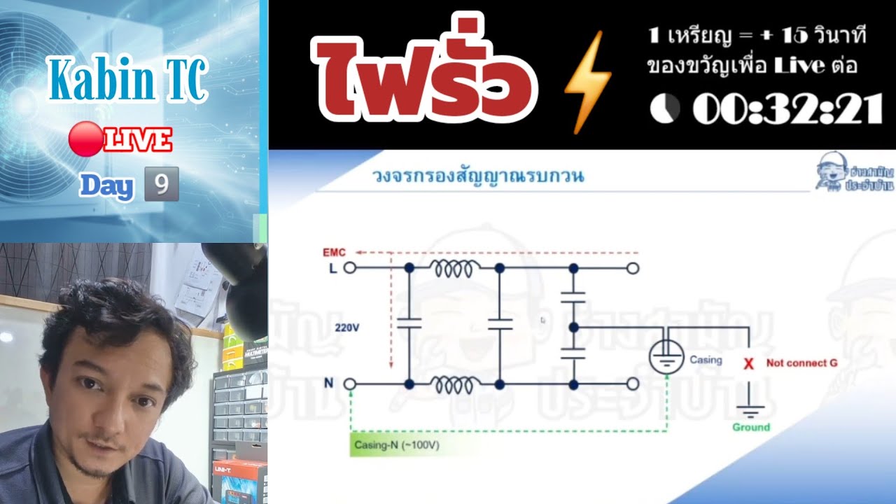 ▶️Live | ไฟรั่ว | ห้องเรียนแอร์ Day 9 | Rerun