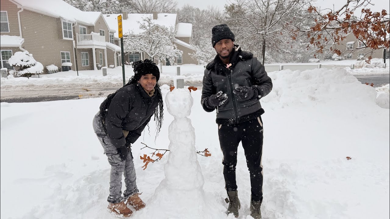 Making a Snow Man for my daughter 
