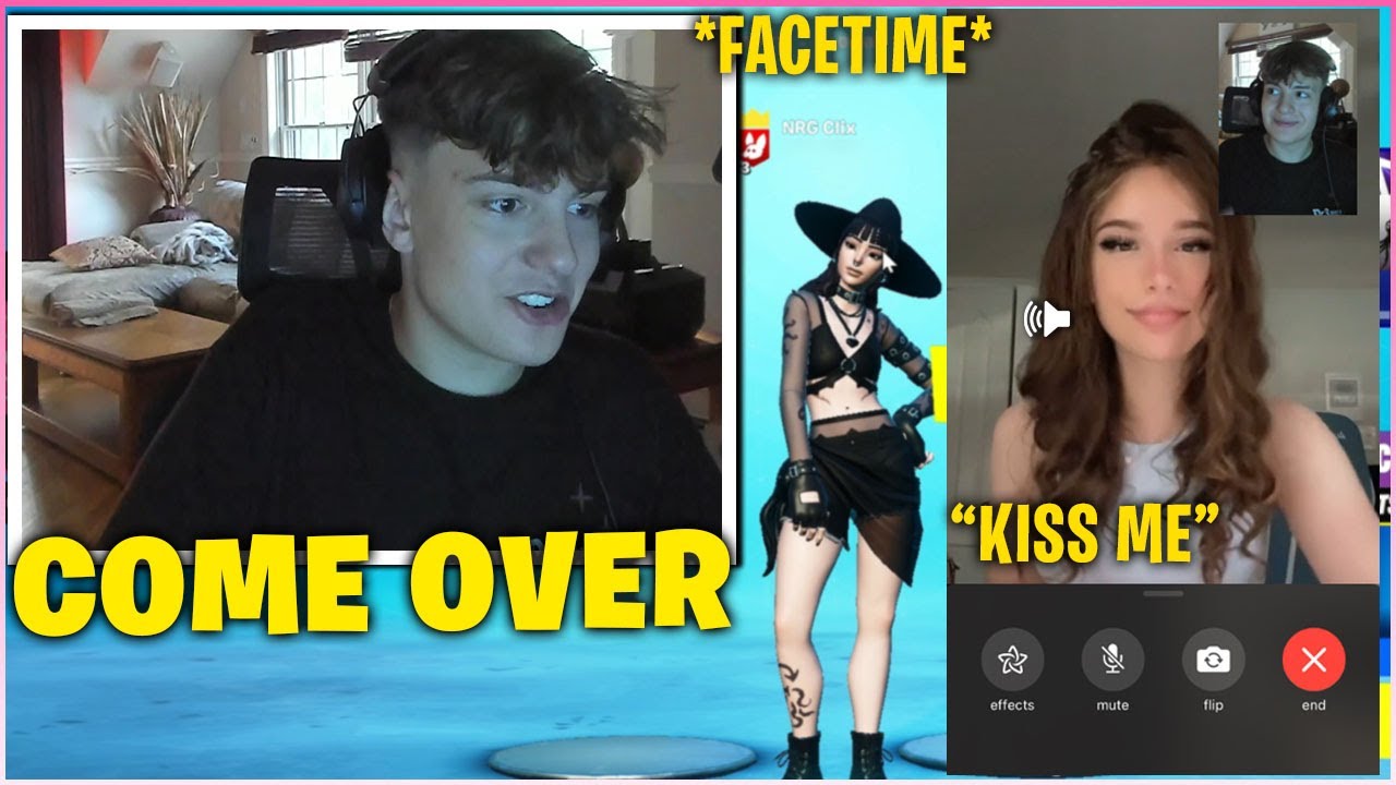CLIX *FACETIME* LINA On LIVE STREAM & Ask her To COME OVER In NEW NRG HOUSE! (Fortnite Moments)