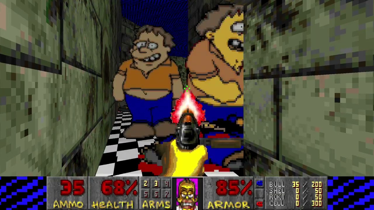 Simpsons DOOM - Deimos anomaly. Hurt me plenty.