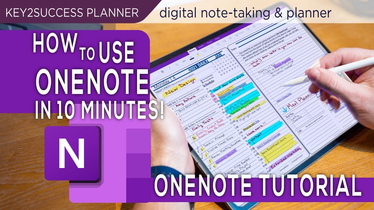 Учебное пособие по основам OneNote. Ведение заметок. Цифровое планирование.