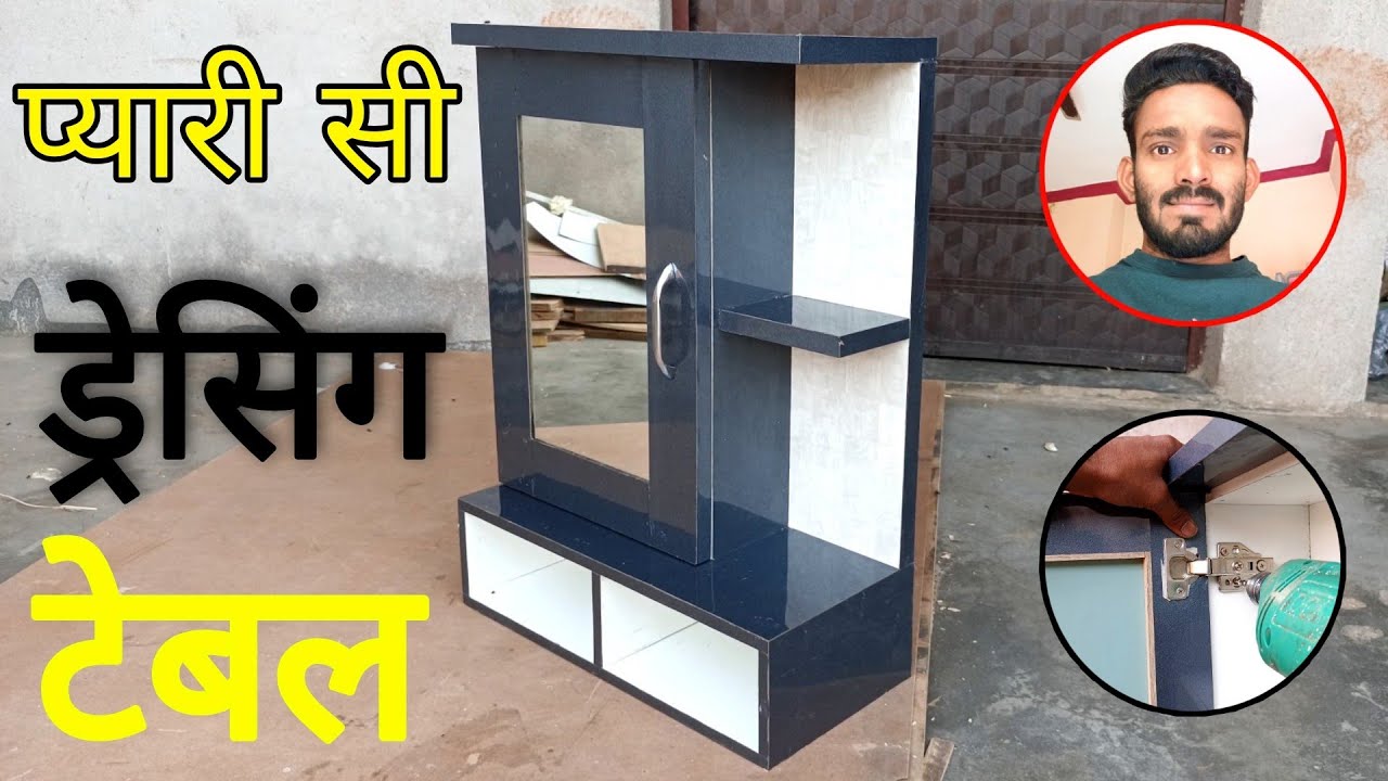 how do make mini dressing table//diy projects wood dressing table design 2022