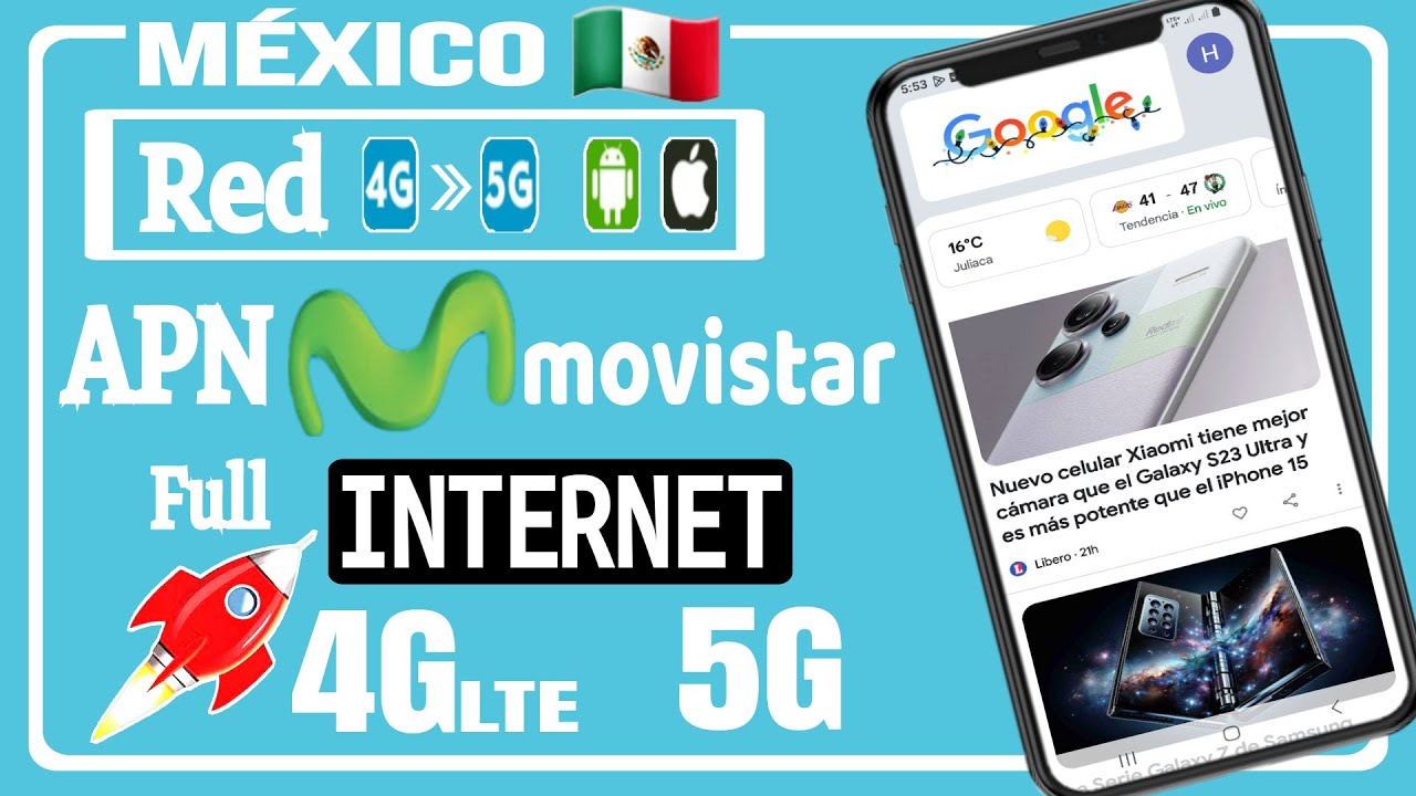 Nuevo APN para Movistar 4GLTE Y 5G INTERNET en México | Solución 2026