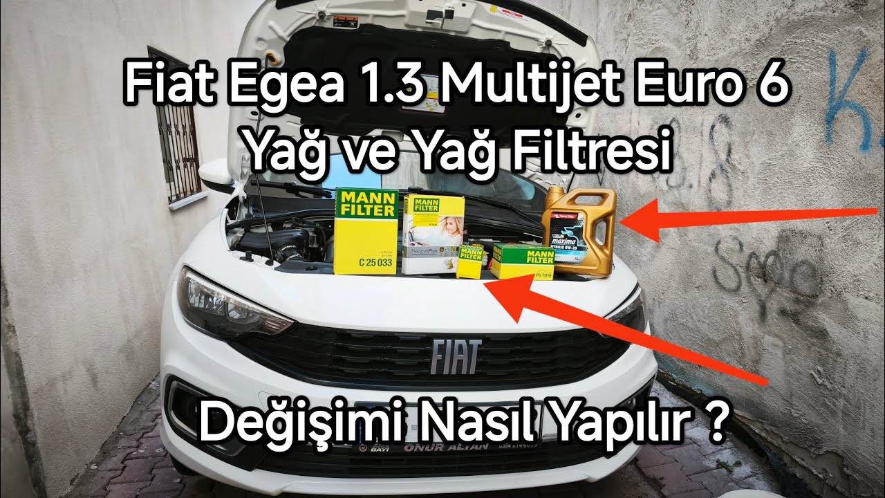 Fiat Egea 1.3 Multijet Yağ Ve Yağ Filtre Değişimi Nasıl Yapılır ?