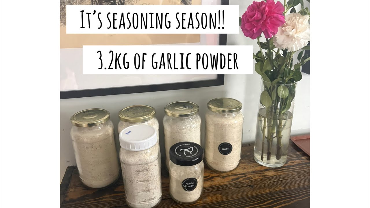 Preserving the Harvest, homemade garlic powder