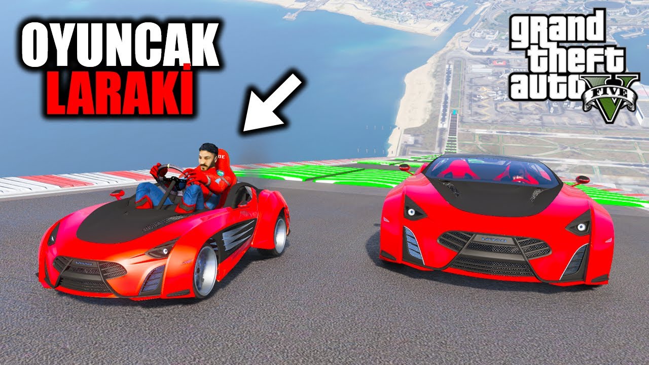 OYUNCAK ARABA LARAKİ VS GERÇEK LARAKİ 4 FARKLI UÇMA PARKURUNDA - GTA 5