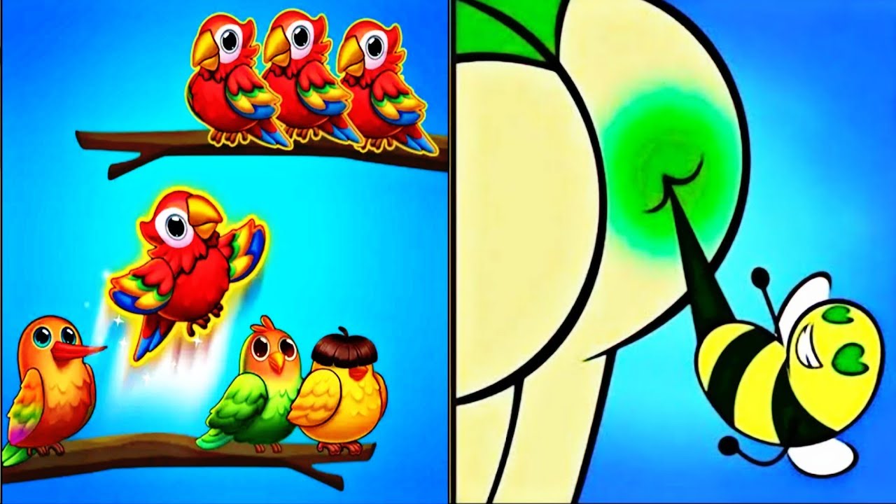 Birds Sort Game Vs Help Me Tricky Story-I Found All Max Level Up Top Epic Best ASMR Gameplay #4