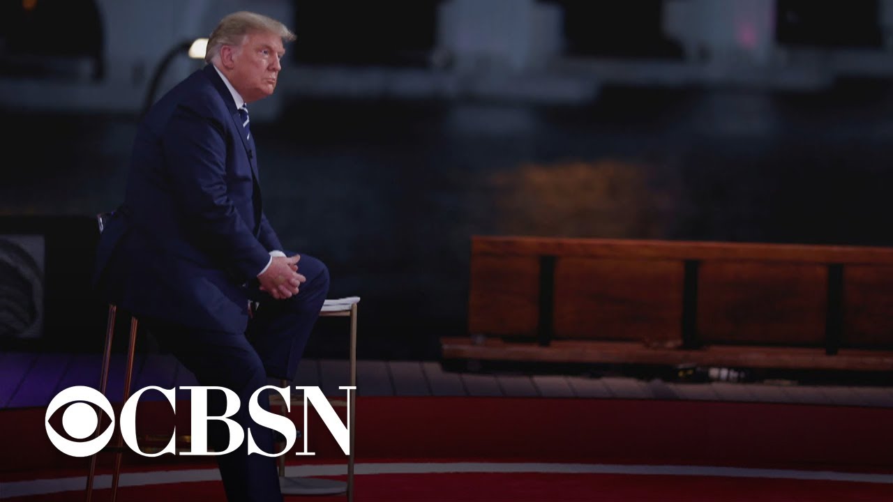 Trump grilled on COVID-19, QAnon, personal finances at town hall