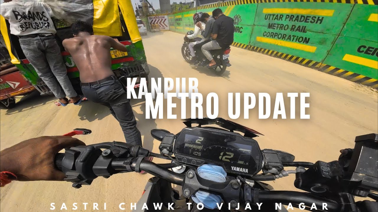 Kanpur metro update - tatti traffic condition rn -@skyBHP