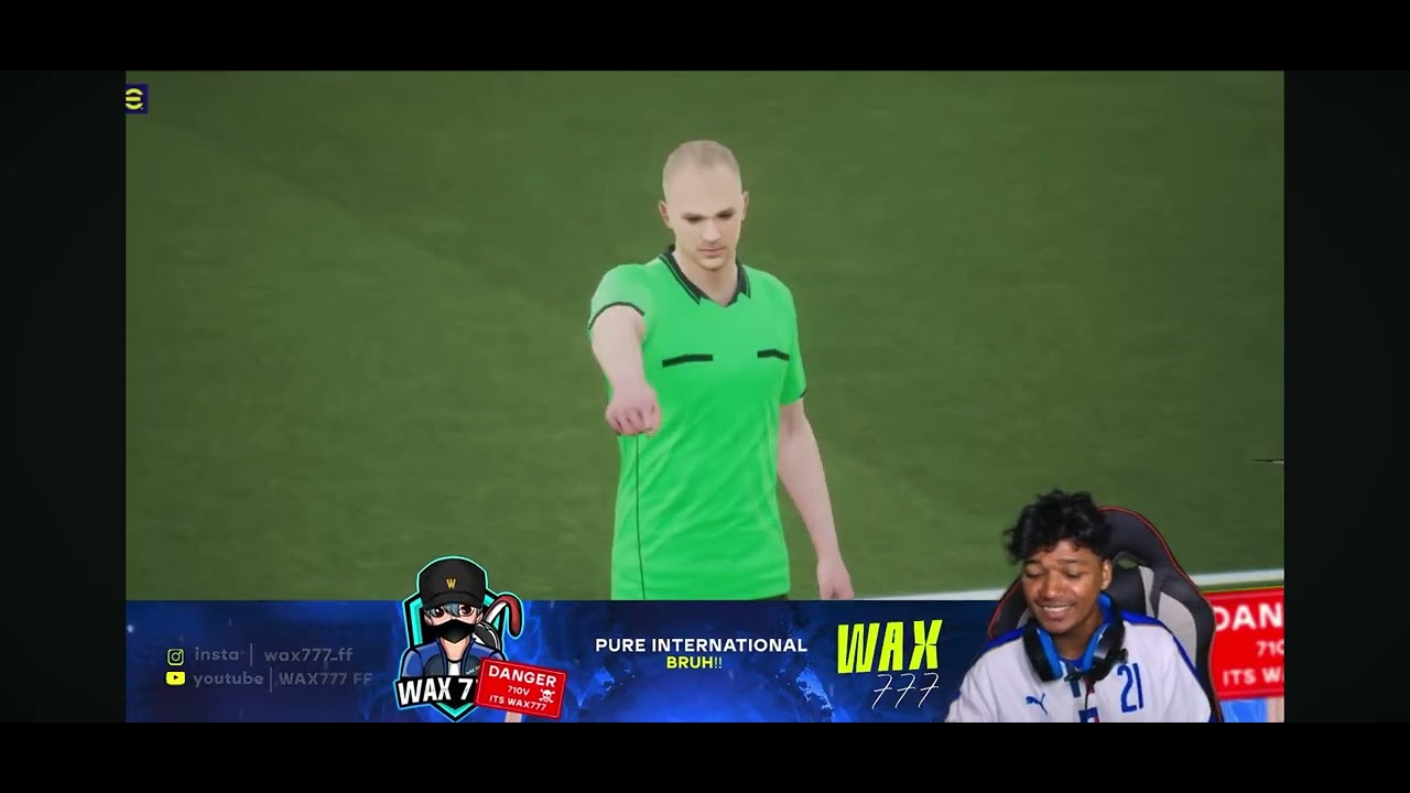 Wax777 vs kingsetten funny video #e football#
