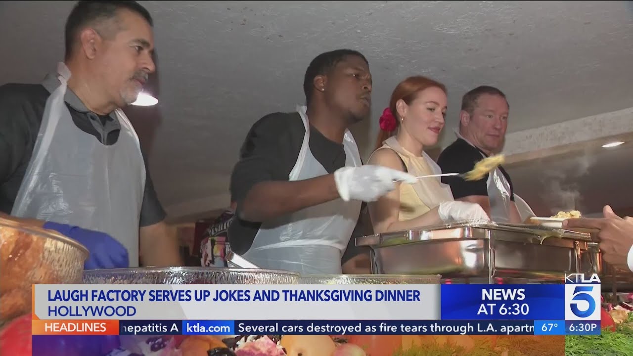 Laugh Factory serves up laughs and Thanksgiving meals for annual celebration