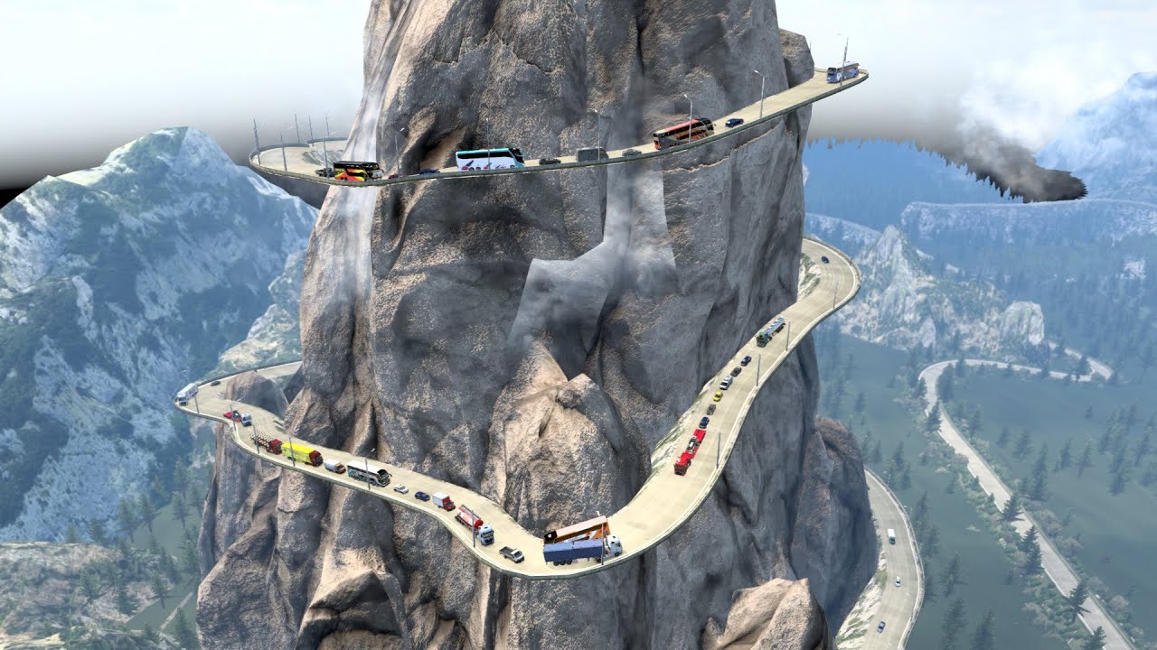 Deadly Roads | World’s Most Dangerous Roads | Bus on Dangerous Mountain Road | dangerous bus driving