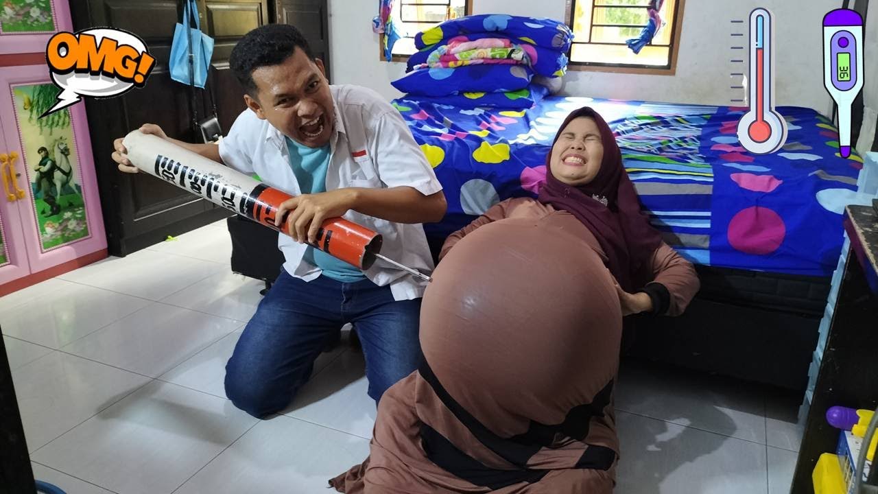 Drama Lucu 😂🥰😘 Ibu Hamil Melahirkan Terkunci Di Kamar Di Tolong Dokter