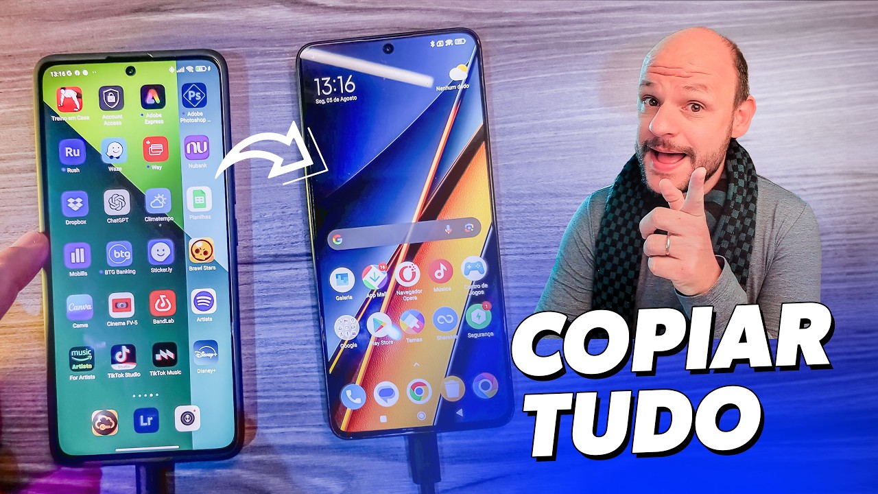 COMO COPIAR E TRANSFERIR Apps, fotos, dados e Whatsapp de um Xiaomi para outro NOVO