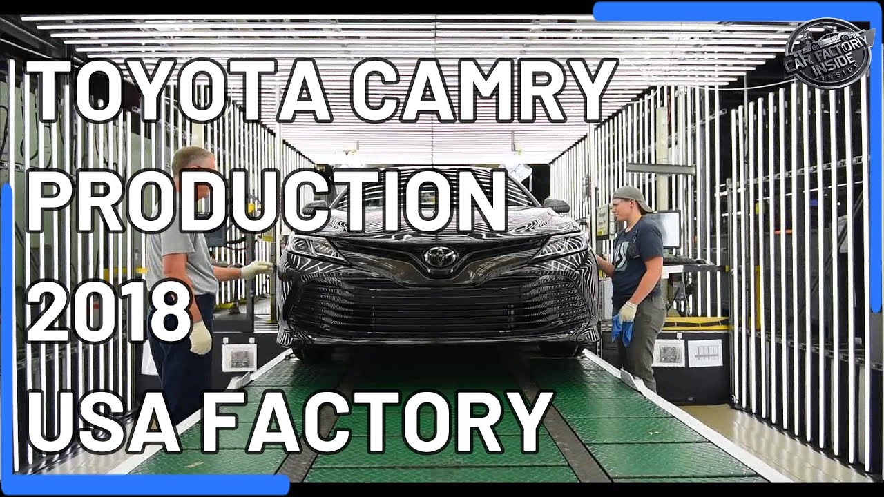 Производственная линия Toyota Camry на заводе TMMK, США (2018)