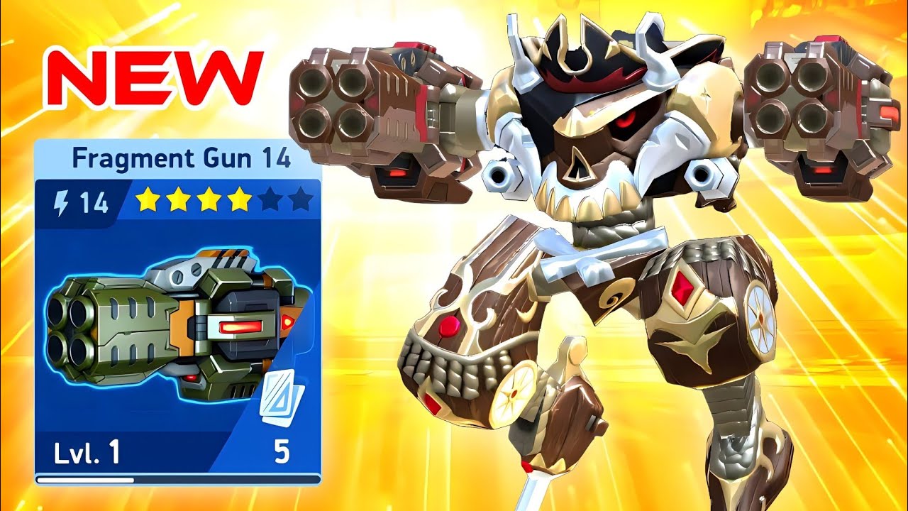 New Weapon - Fragment Gun 14 with Tengu - Mech Arena