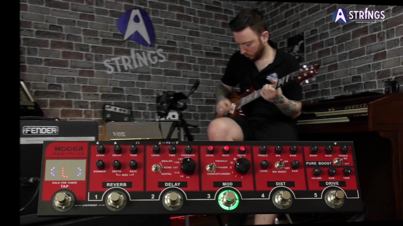 The Mooer Red Truck Combined Effects Pedal
