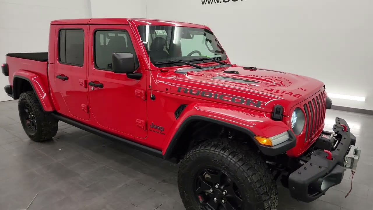 2020 JEEP GLADIATOR RUBICON 4 DOOR LAUNCH EDITION FIRECRACKER RED 4K WALKAROUND 23J20A SOLD!