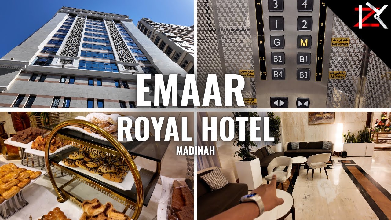 FULL Tour Guide At EMAAR Royal Hotel In Madinah - Food - Reception - How Far From Masjid - Shops