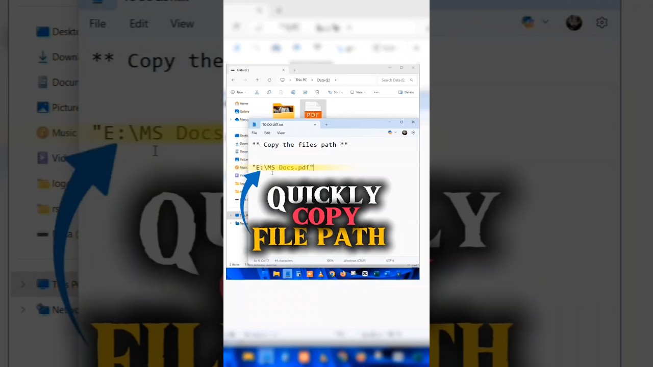 Quickly copy files & folders path using just Keyboard Keys | How to copy files & folders path? #pc