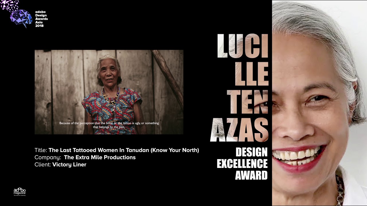 adobo Design Awards Asia 2018 Lucille Tenazas Design Excellence Awardee: The Extra Mile Productions