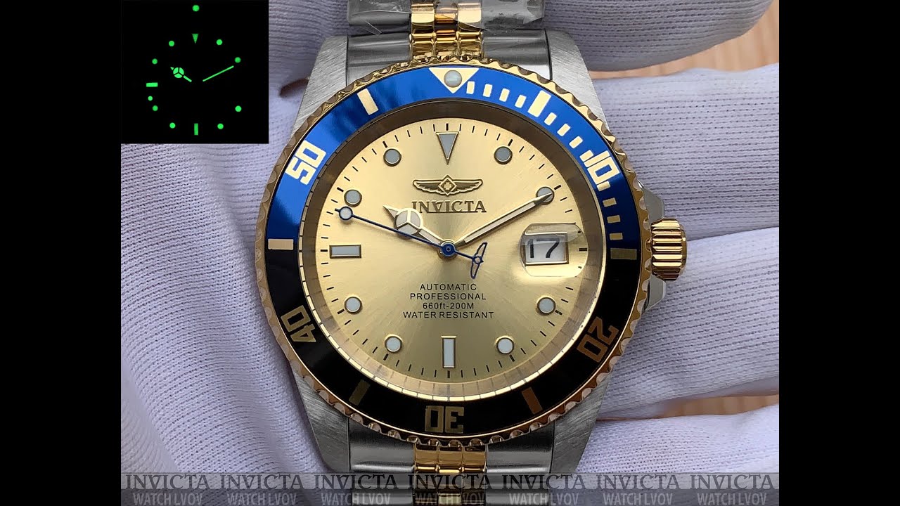 Мужские часы Invicta 29181 Pro Diver Automatic 42 мм. Blue Black