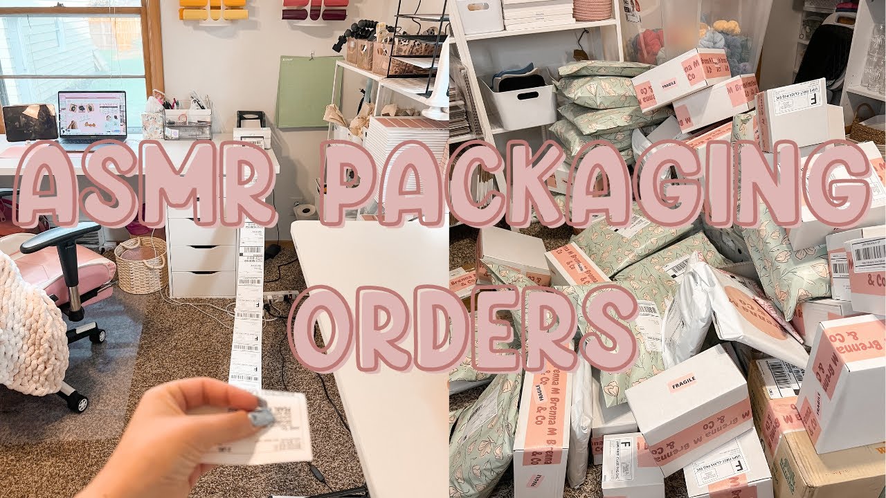 ASMR Packaging Orders | Aesthetic Packaging | Small Business Owner