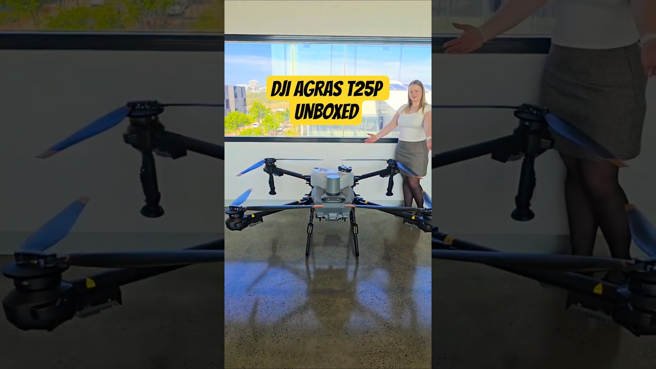 Unboxing DJI&rsquo;s NEW Agras T25P &mdash; Small Size, Massive Power 💪. #DJIAgrasT25P #DroneUnboxing #T25P