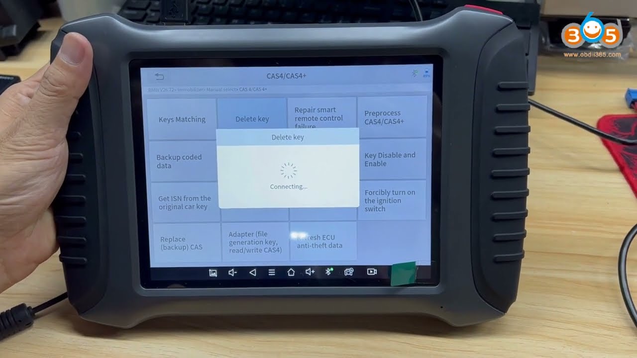 Xtool A80 Delete BMW CAS4/CAS4+ Key with Godiag  CAS4 Platform -obdii365