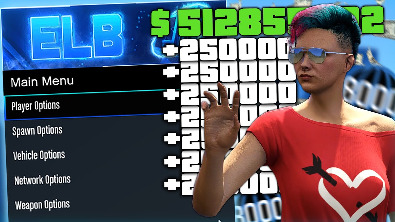 НАКРУТКА ДЕНЕГ ПО 250К В СЕКУНДУ! БЕСПЛАТНЫЙ ЧИТ ДЛЯ ГТА 5 ОНЛАЙН 1.54! ELB 1.2.3 (GTA 5 ONLINE)
