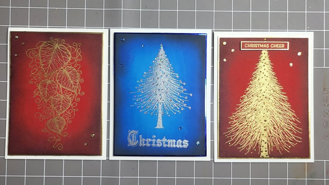 LAVINIA STAMPS blending on coloured card stock #128 #cardmaking #blending