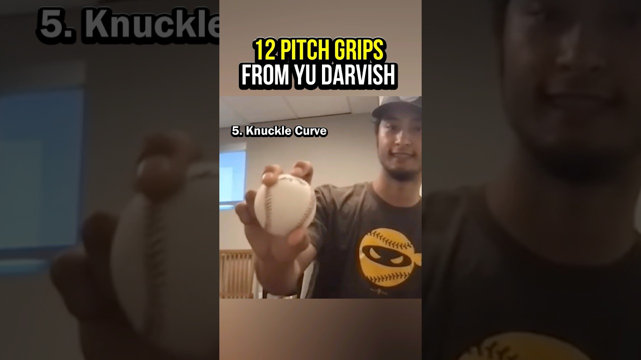 12 Pitch Grips from Yu Darvish. #mlb #baseball